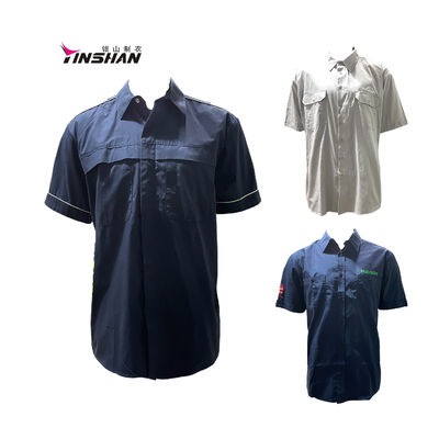 Short Sleeve One Piece Engineer Workwear Overall for Unisex in Workshop Clothing Suit