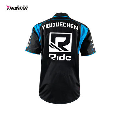 Customized Designs Logo Customize Logo Acceptable Men Polo Shirts for Motocross Racing