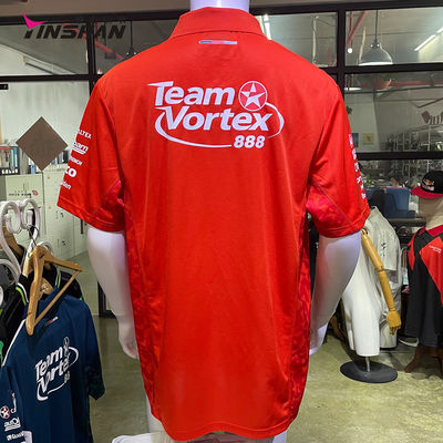 Customized Printing Methods Sublimation Polo Shirt for Unisex F1 Racing and Motocross