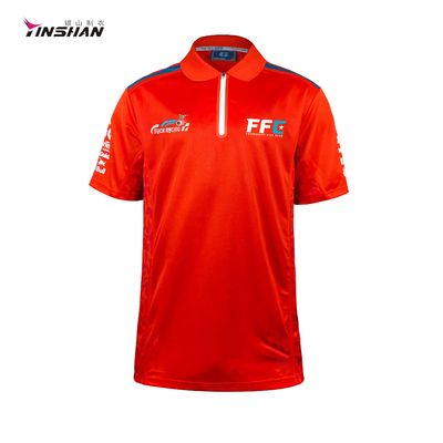 Custom Printed Breathable Short Sleeve Motocross Jersey for Racing Polo F1 Car Racing Suit