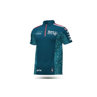 14. Human Two Tone Quick Dry Pullover Racing Golf Polo Shirt for Men Custom Printing