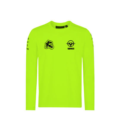 Customized Breathable Polyester Running Mens Sports Long Sleeve T Shirt with Material
