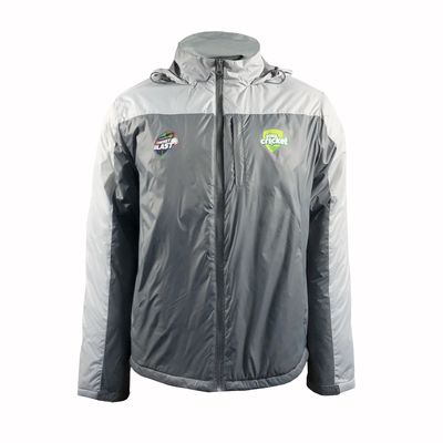 Unisex Sports Windproof Gray Motorcycle Jacket with Customized Logo and Stand Collar