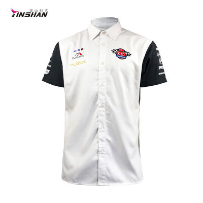 Custom Printed Polo Shirt for Unisex Motor and Racing Sports Team in Cotton/Poly Blend