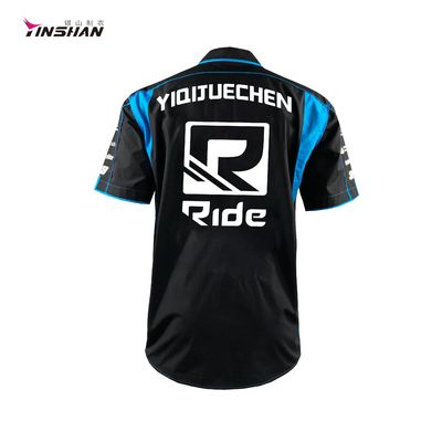 Custom Logo Polyester Motocross Shirt Ideal for Men's Motorcycle F1 Auto Racing Wear
