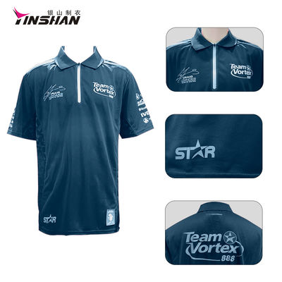 Cotton/Poly Motorcycle Team Sportswear Pit Crew Racing Polo Shirt for Motocross Fans