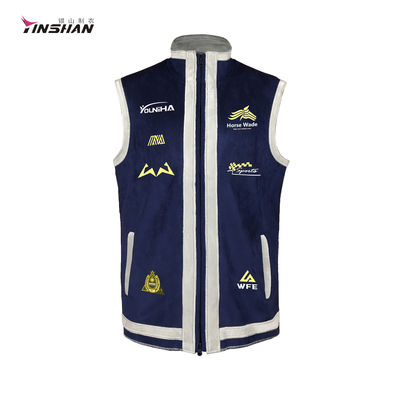 Custom Logo Zipper Softshell Coat Training Mens Sleeveless Workout Shirts Sports Gym Vest
