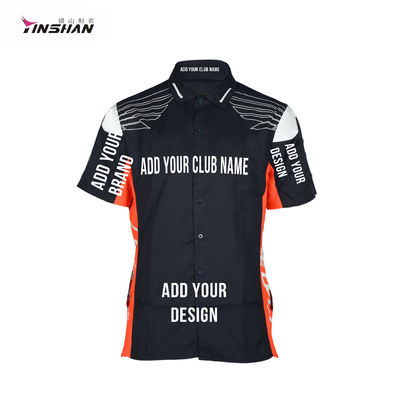 Custom Team Name Sportswear Racing Off-Road Pit Crew Men's Short-Sleeved Clothing