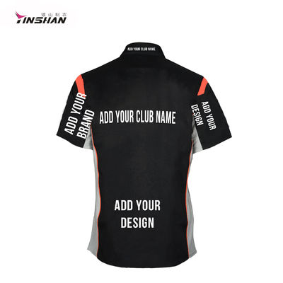 Custom Team Name Sportswear Racing Off-Road Pit Crew Men's Short-Sleeved Clothing