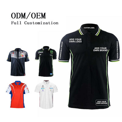 Customized Logo Racing T Shirts Breathable Sublimation F1 Polo Shirts for Pit Crew