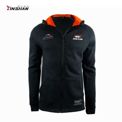 Custom Design Softshell Windproof Zipper Printed Men's Hoodie for Outdoor Sports