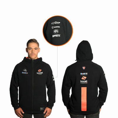 Custom Design Softshell Windproof Zipper Printed Men's Hoodie for Outdoor Sports