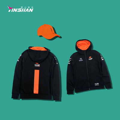Custom Design Softshell Windproof Zipper Printed Men's Hoodie for Outdoor Sports