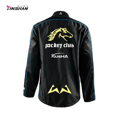 Poly/Cotton Softshell Racing Motorcycle Jacket for Equestrian Horse Racing Clothing