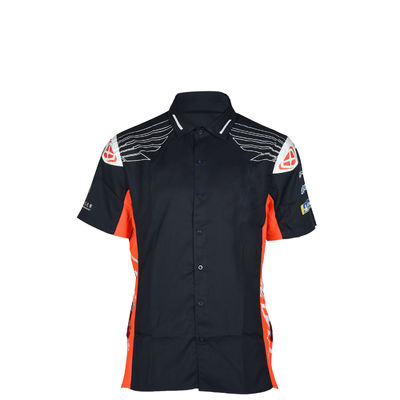 Adults Custom Breathable Black Sports Polo Shirt with Embroidery and Customized Color