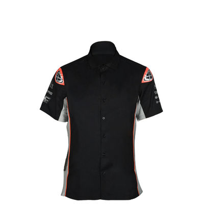 Adults Custom Breathable Black Sports Polo Shirt with Embroidery and Customized Color