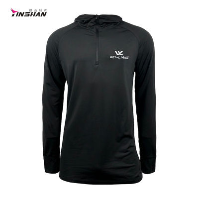 Autumn Custom Polyester Spandex Men Sports Fitness Running Long-Sleeves Shirt Training
