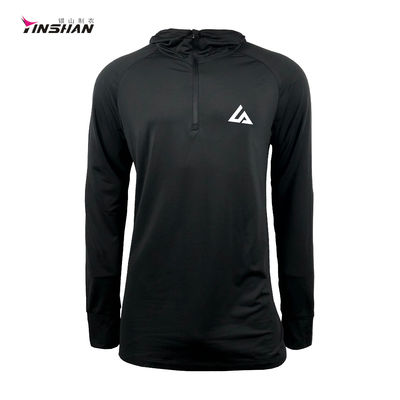 Autumn Custom Polyester Spandex Men Sports Fitness Running Long-Sleeves Shirt Training