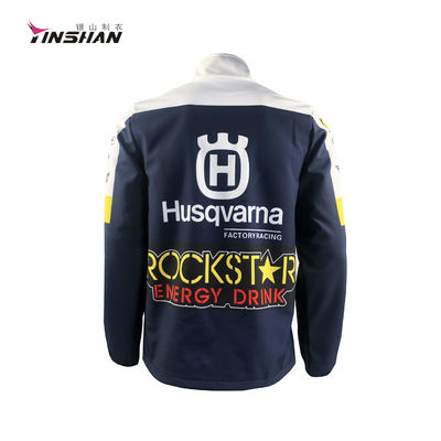 Windproof Motorcycle Racing Jacket 100% Polyester Breathable Racing Soft Shell Jackets