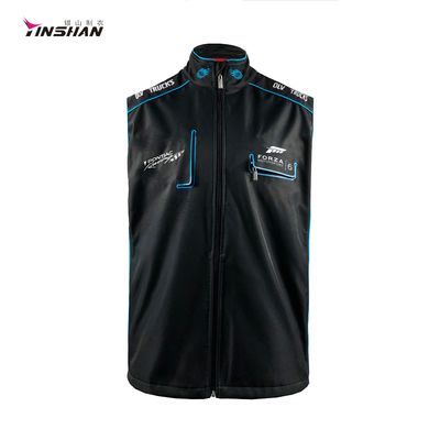 Own Design Softshell Elastane Team Vest for Racing and Motorcycling For Racing Events
