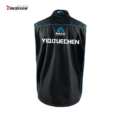 Own Design Softshell Elastane Team Vest for Racing and Motorcycling For Racing Events