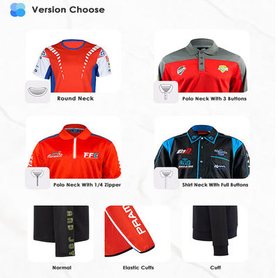 Men's Polo Shirt Full Customization Polyester Green Club Print Cricket Jersey for Club