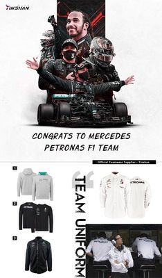 Full Customized Cotton Elastane F1 Racing Shirt with Breathable Design and Crew Neck