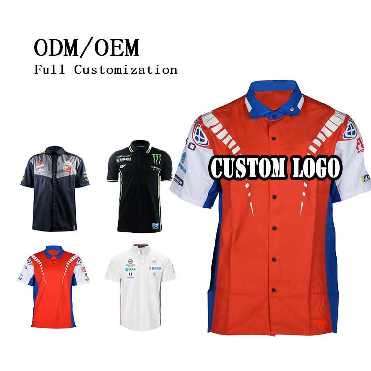 Yinshan Custom Logo Wicking Short Sleeve Racing Shirts for Men Sublimation Designers