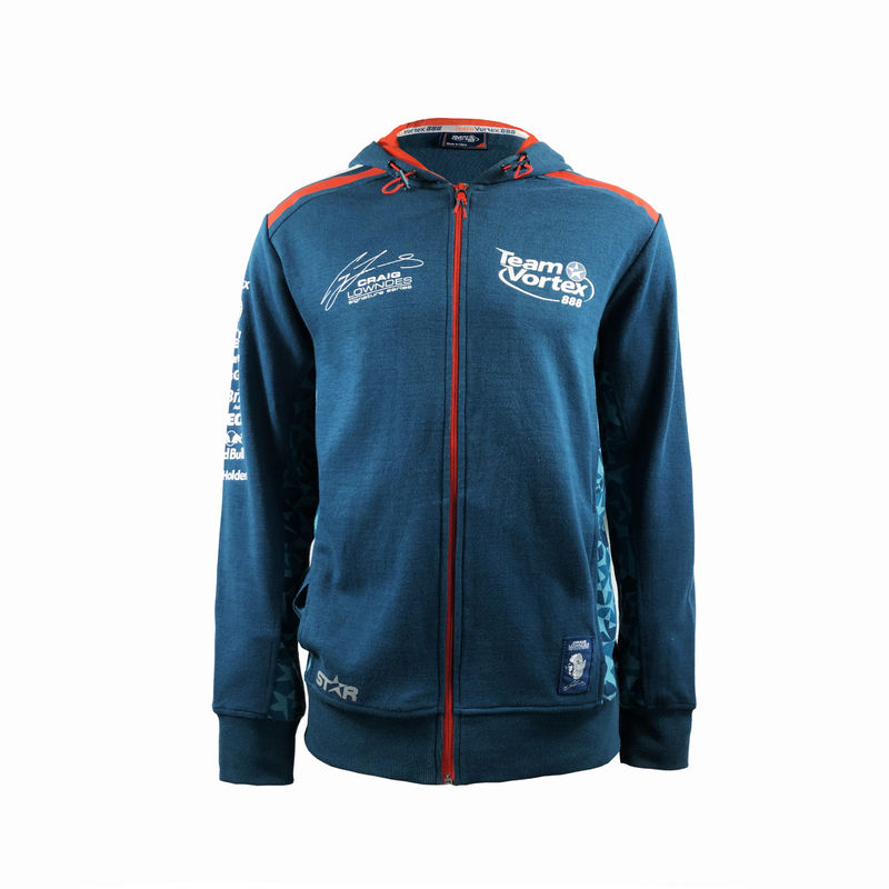 V-neck Customized Printing Methods Sports Fleece Hoodie for Racing and Motocycling