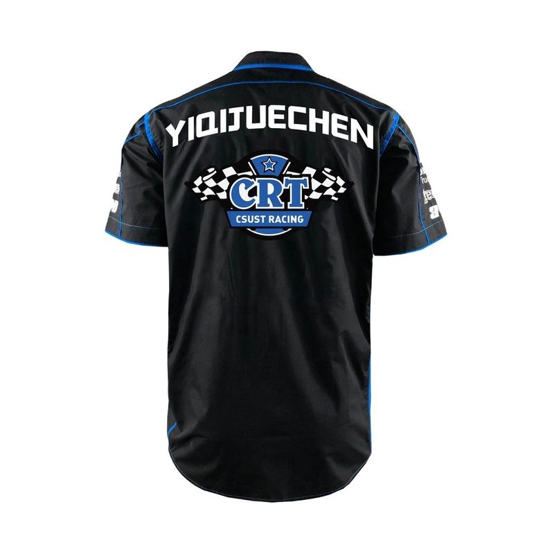 Summer Casual Wear Custom Sublimated Short Sleeve Men's Shirt for Motorcycle Auto Racing